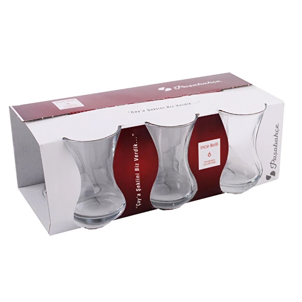 Paşabahçe V-Block İnce Belli Çay Bardağı 42381 6'Lı