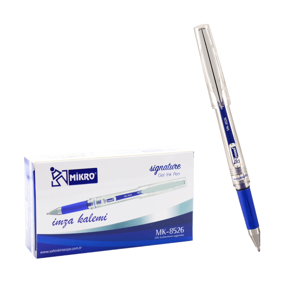 Mikro İmza Kalemi MK-8526 1,0 mm Mavi