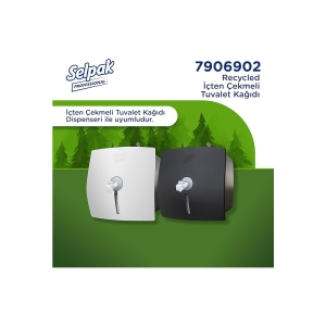 Selpak Profesyonel Recycled İçten Çekmeli Tuvalet Kağıdı 12'li - Görsel 2