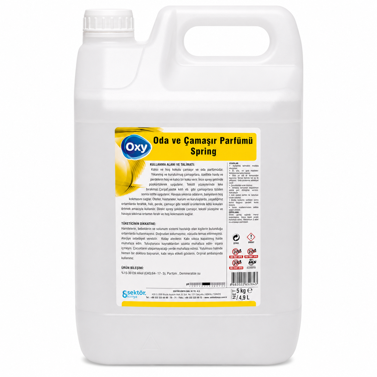 Oxy Oda Ve Çamaşır Parfümü Spring 5 Kg