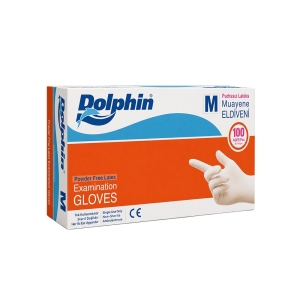 Dolphin Pudrasız Muayene Eldiveni 100'Lü Medium - Görsel 1