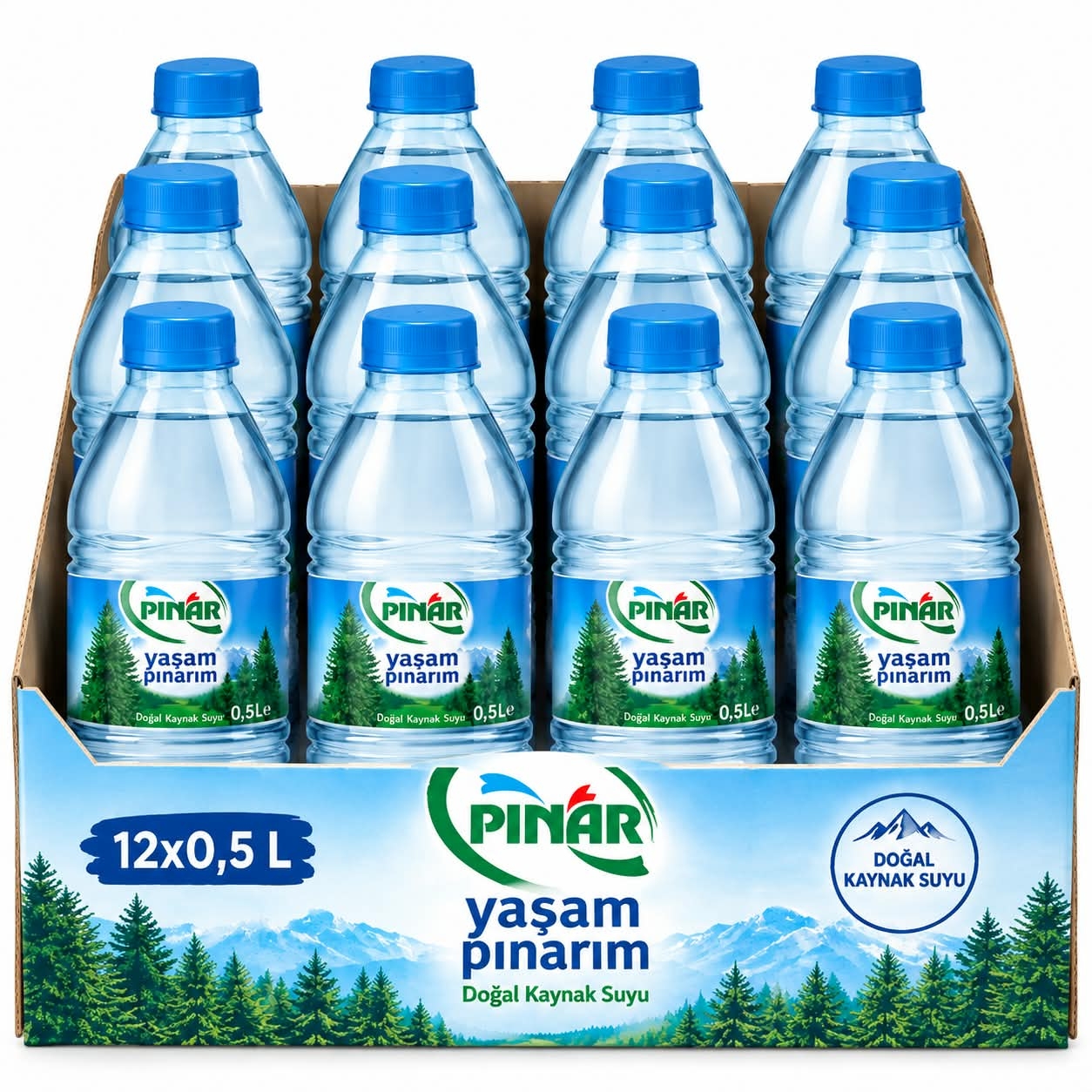 Pınar Su 0,50 Pet Şişe Su 12'li Koli